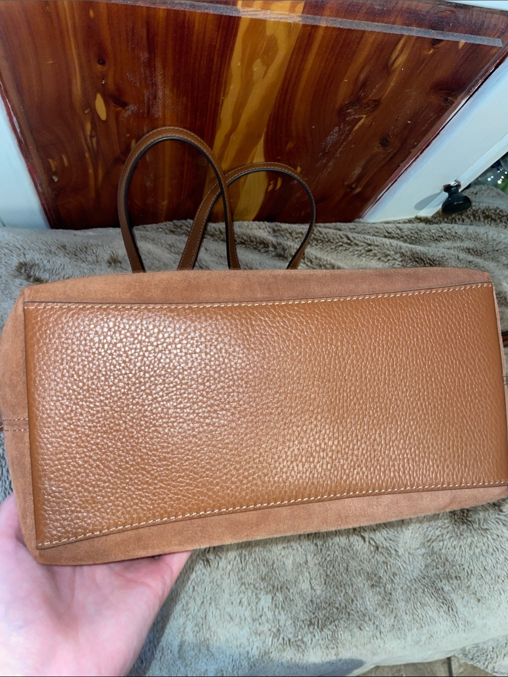 NWOT Coach ‘Andy’ Suede Tote - Picture 5 of 12